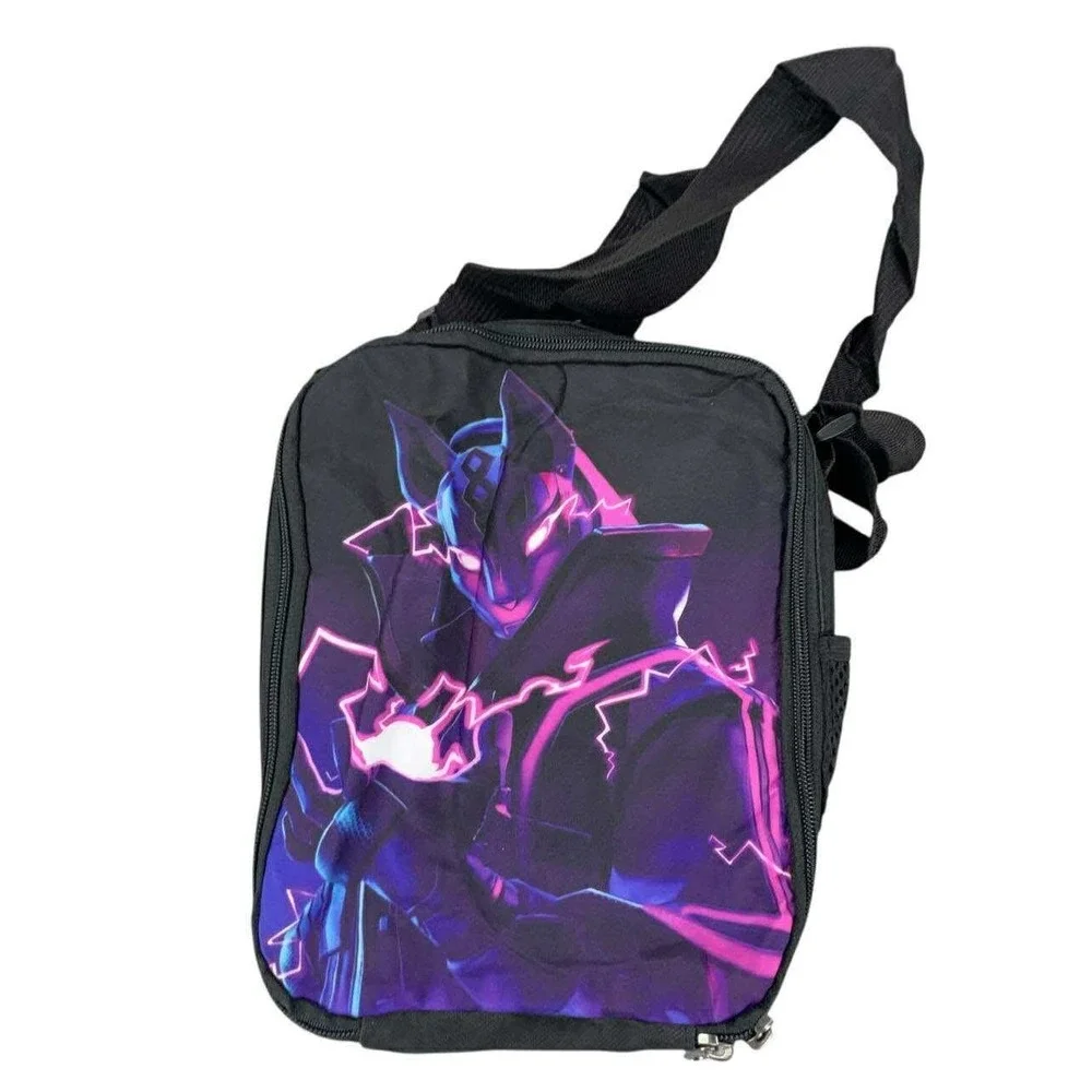 Fortnite Drift Lunch Box Insulated Cooler Bag Black Gaming Graphic NEW